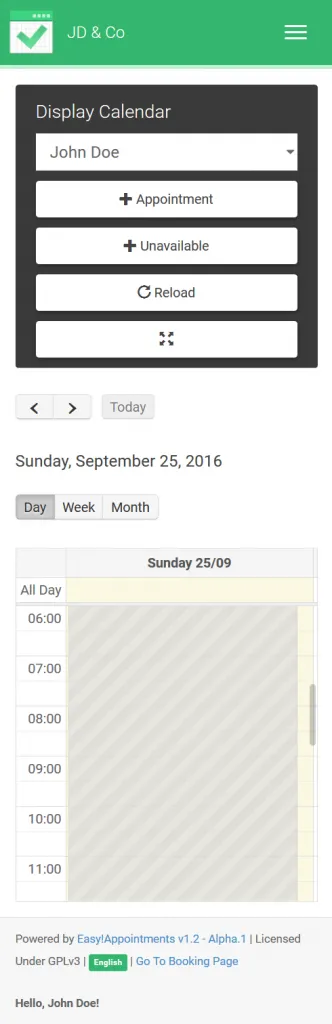 Backend calendar 332x1024