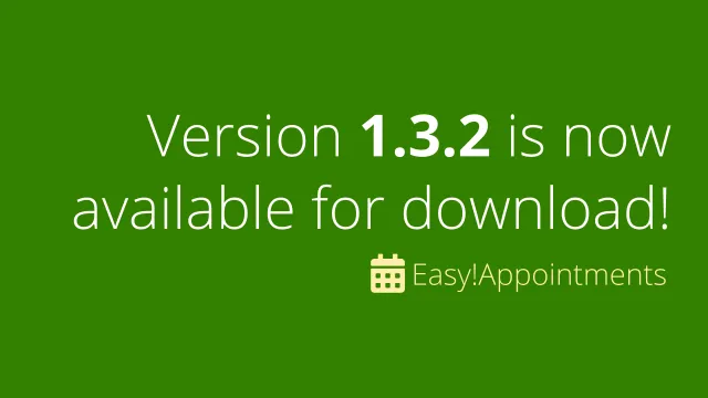 Easyappointments release 1 3 2