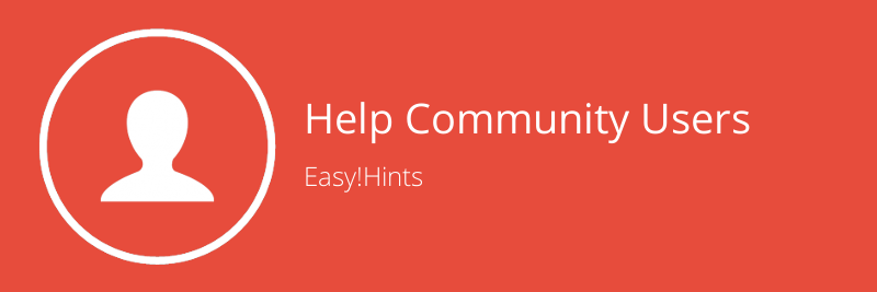 EasyHints - Help Community Users