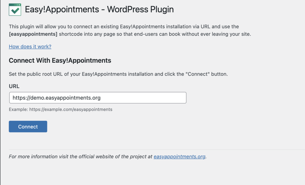 easyappointments-wordpress-configuration-screenshot