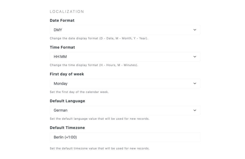 easyappointments-localization-settings-screenshot