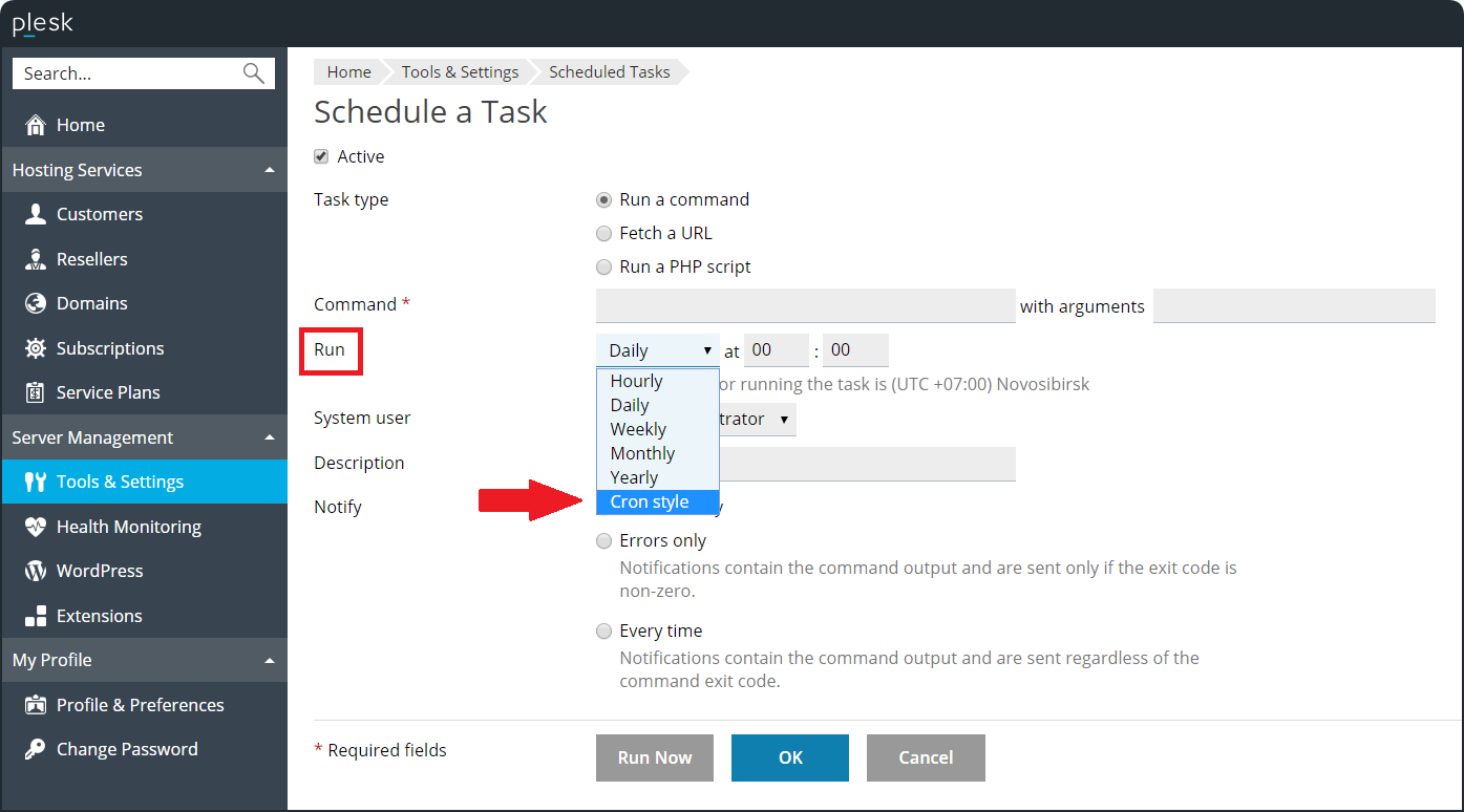plesk-cron-job-manager-screenshot