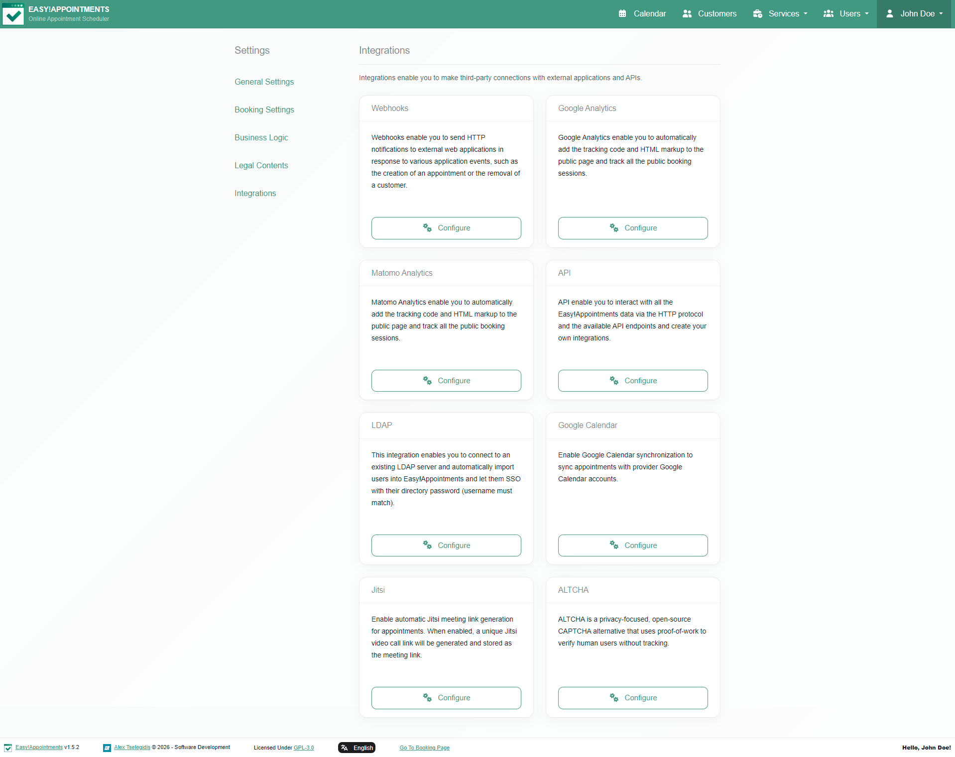 backend-integrations-page-screesnhot