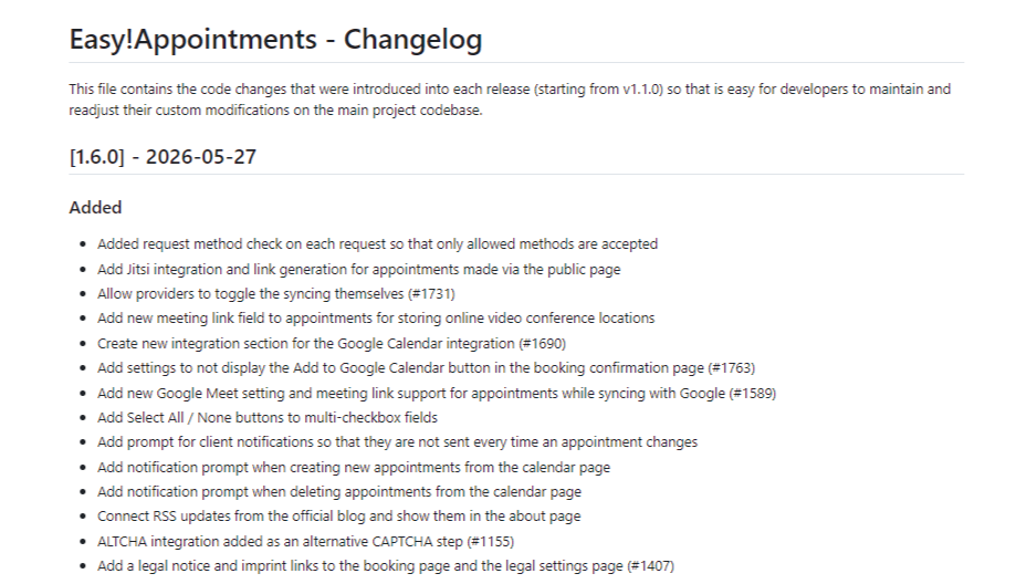 easyappointments-1-6-0-changelog-screenshot